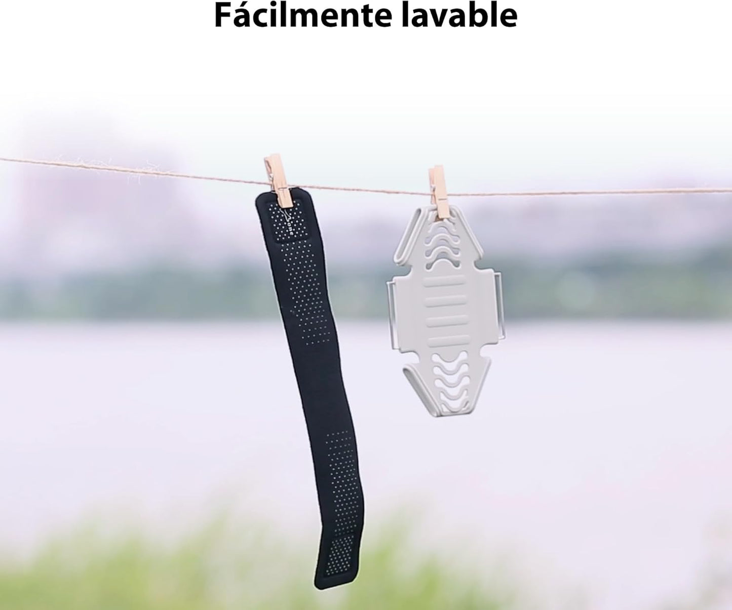 BONE Run Tie, Running Cell Phone Holder, Skin-Friendly & Washable Silicone Sport Armband, Universal Workout Phone Carrier Compatible with Most Smartphone (Luminous - Size L/Arm Size 9.8-15.7")"