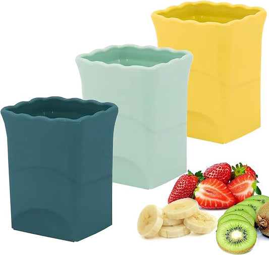 3Pcs Strawberry Slicer Cup：Fruit Slicer Cup for Strawberry Egg Banana Mushroom Cucumber Kiwi and Veggie Salad Speed Cutter the Kitchen Portable Slicing Tool (3Pcs)