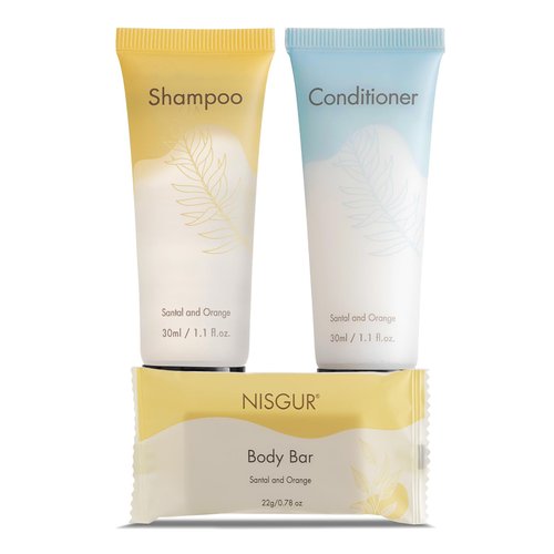 All in Kit Hotel Toiletry Set Hotel Bar Soap Shampoo and Conditioner 3-Piece Toiletry Kit Total 150 Pieces Per case