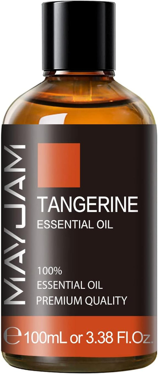 MAYJAM 100ML/3.38FL.OZ Tangerine Fragrance Oils with Glass Dropper, Essential Oils for Diffusers for Home, Long Lasting Scented Oils for Diffusers Soap Candle Making