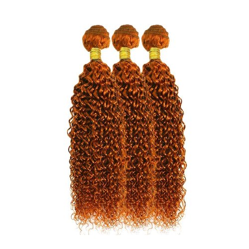Giginger Brazilian Human Hair Bundles 20 22 24 inch Orange Jerry Curly Bundles 350 Color Human Hair Ginger Orange Unprocessed Virgin Quick Weave Hair for Black Women