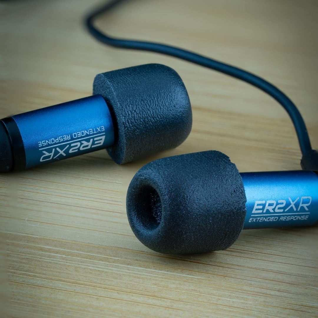 Comply 100 Core Series | Memory Foam Replacement IEM Ear Tips for Etymotic, Westone, Klipsch & More | Superior Noise Isolation, Ultimate Comfort, Secure Fit | Round, Black, (S/M/L) (3 Pairs)