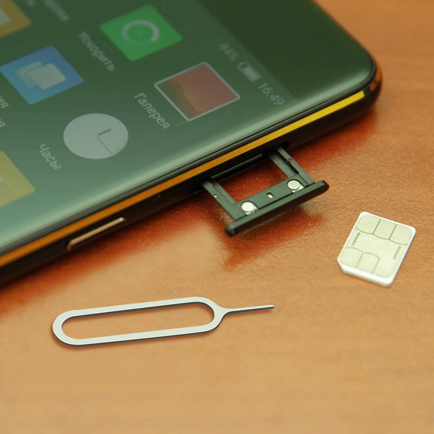 Tatuo 300 Pack Sim Card Tray Removal Tool Sim Card Eject Pin Opening Removal Tool Needle Compatible with Most Phone Models Pads Smartphone Devices Brands