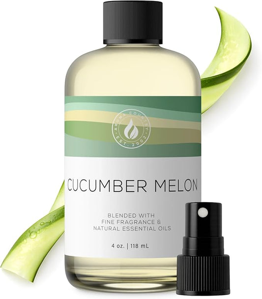 Aroma Country Cucumber Melon Diffuser Oil - Luxury Hotel Cucumber Melon Fragrance Oil for Diffuser Refill, Fresh Fruit Home Aroma Diffusers - Premium Aromatherapy Oils & Home Scent (4 Fl Oz)