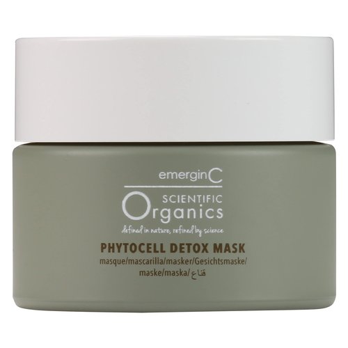 emergin C Scientific Organics Phytocell Detox Mask - Hydrating Facial Mask with French Green Clay, Seaweed + Plant Stem Cells - Draws Out Impurities + Excess Oils (1.6 oz, 50 ml)