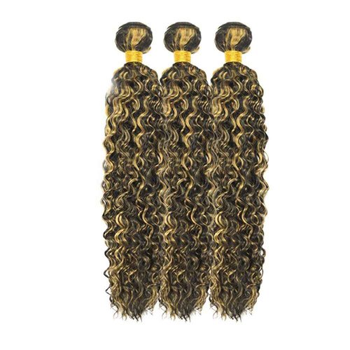 Habiliana Bundles Human Hair 22 24 26 Inch Jerry Curly P1B/27 Human Hair Bundles 12A Unprocessed Brazilian Virgin Quick Weave Hair Extensions for Black Women