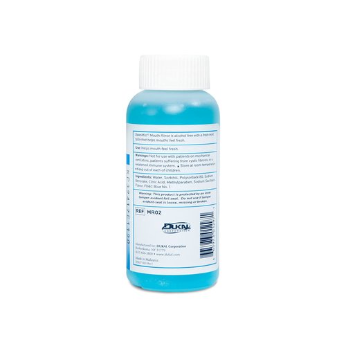 Dukal DawnMist Mouth Rinse with Twist Cap, 2 oz. – Full Case (Pack of 144) – Alcohol-Free, Fresh Breath, Oral Hygiene Solution for Daily Use
