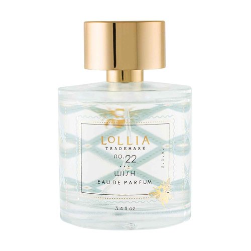 LOLLIA Wish Eau de Parfum, 3.4 fl. oz., Sugar Cane, Vanilla Bean, & Jasmine Scented Beautifully Captivating Perfume, Luxury Long Lasting Women's Fragrance, Self Care Essentials