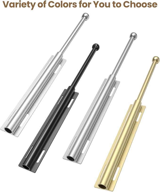 Supforce 14" Valet Rod for Closet Pull Out, Retractable Slide Out Valet Rod Closet Organization, Aluminum Valet Clothing Hanger Rods Perfect for Suits, Freshly Pressed Clothes, Polished Chrome