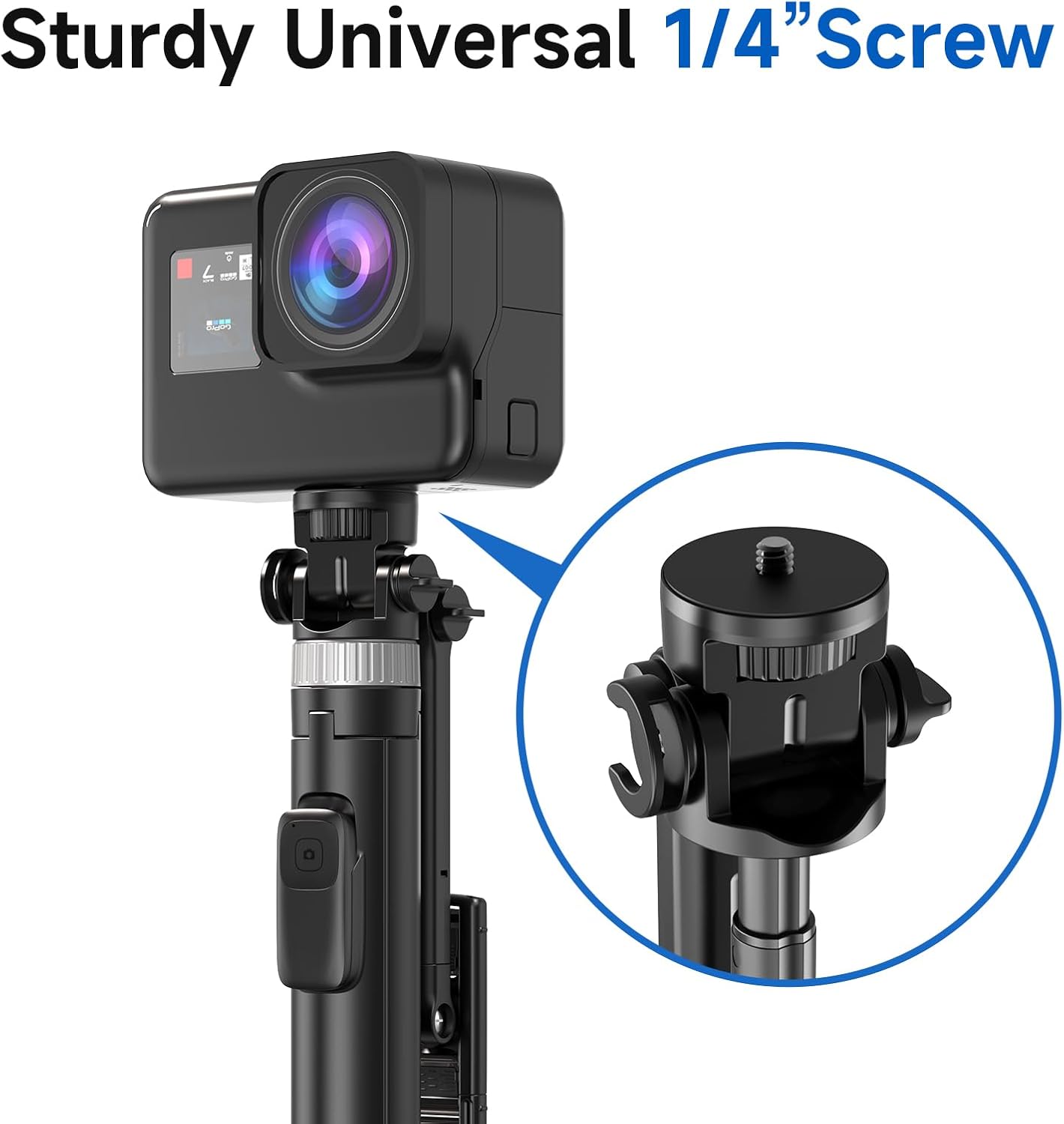 Tripod for iPhone, Selfie Stick for iPhone with Remote, Phone Tripod for Recording, Compatible with All Cell Phone and Camera, X60 (72")"