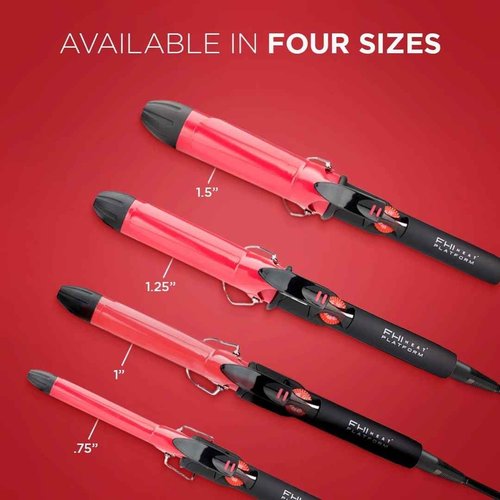FHI HEAT Platform Tourmaline Ceramic Professional Curling Iron, 1 ¼-Inch
