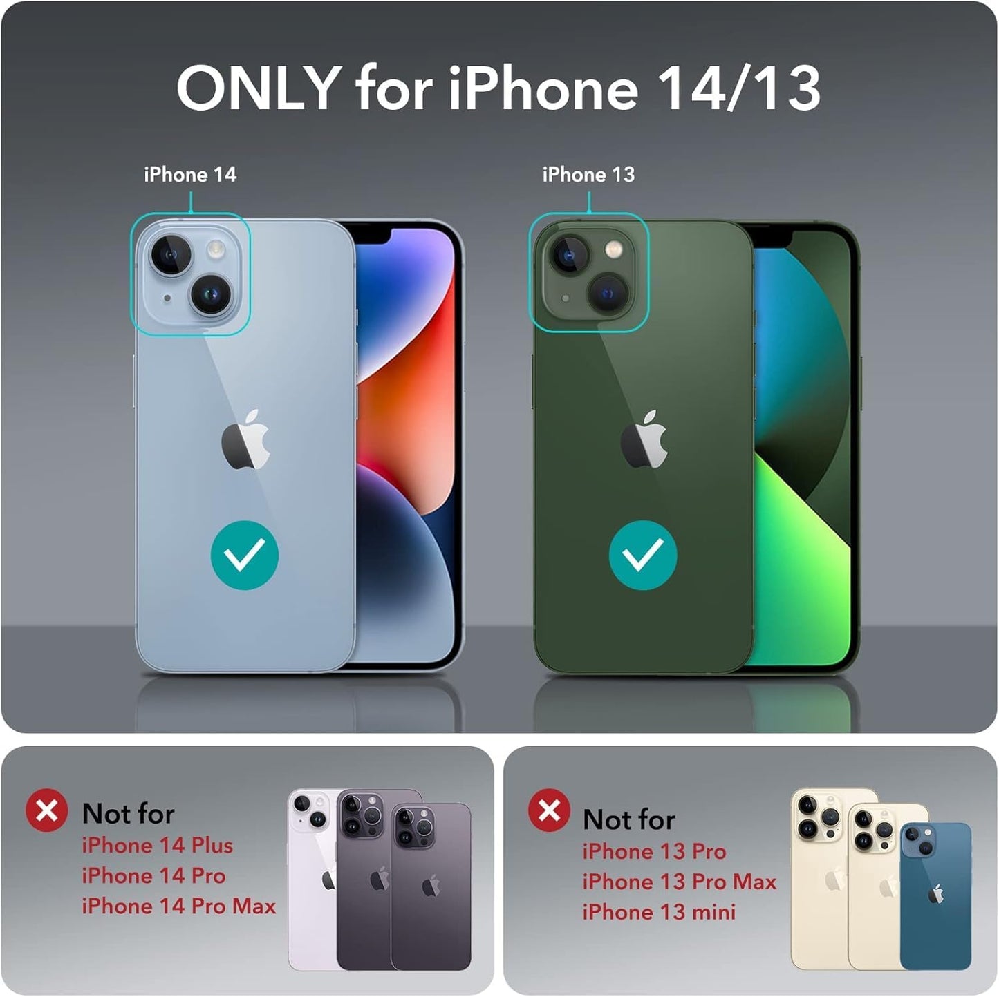 Compatible with iPhone 13/14 Wallet Phone Case-PU Leather Magnetic Flip Cover with Credit Card Slots,Zipper Pocket & Detachable Wrist Strap,Shockproof Design,for Women and Men-Black