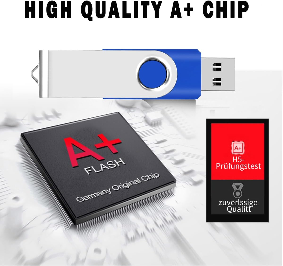 2GB Bulk Flash Drives 50 Pack EASTBULL USB 2.0 Metal Flash Drives Bulk Swivel USB Drives Bulk Thumb Drives Pack (2GB)