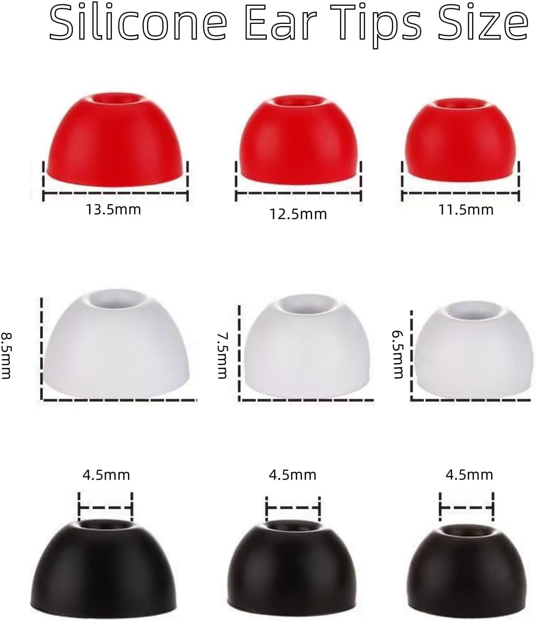 Replacement Ear Tips for Beats Fit Pro, Beats Studio Buds+, Beats Studio Buds, Beats Solo Buds Silicone Earbuds Washable Noise Isolation, Fit in The Charging Case, 6 Pairs S/M/L (Tidal Blue)