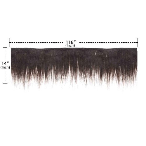 New Remy Yaky-Remy Blue 100% VIRGIN Human Hair Weave- Shed Free&Tangle Free (#1B, 14“ packs of 2)