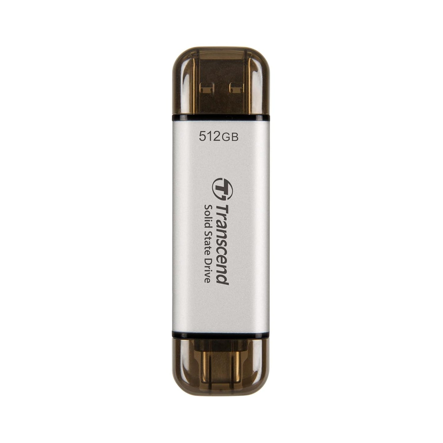 Transcend 512GB USB C External SSD, Up to 1,050MB/s, USB 3.2 Gen 2 Flash Drive, 2-in-1 Memory Stick Type C &Type A, Thumb Drive Photo Stick for Windows, Mac, iPhone, iPad, Android, Tablet&PC, Smart TV