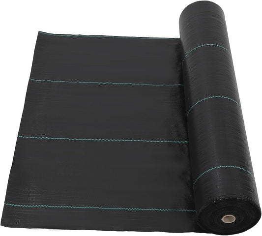 Towallmark 4ft x 250ft Premium Weed Barrier Landscape Fabric, 5oz Heavy Duty, Weed Control Fabric, High Permeability Good for Flower Bed, Driveway Fabric Ground Cover
