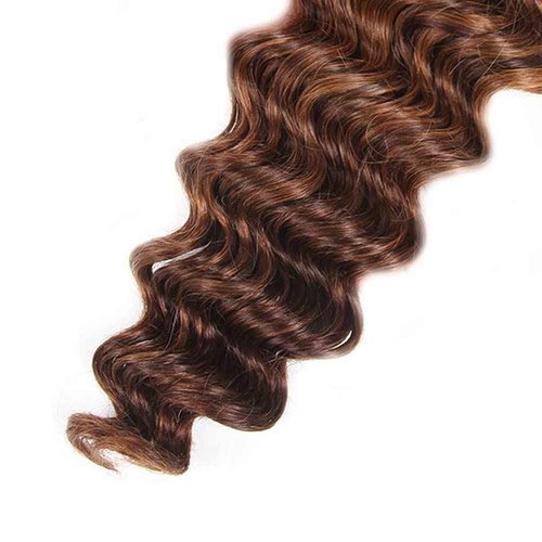 Habiliana Bundles Human Hair 22 24 26 Inch Deep Wave P4/30 Human Hair Bundles 11A Unprocessed Brazilian Virgin Quick Weave Hair Extensions for Black Women