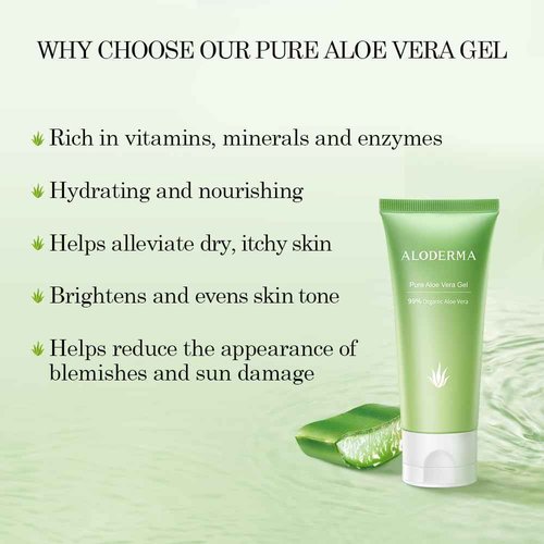 Aloderma Signature Aloe Brightening Set - 6 Pieces - Gel, Cleanser, Toner, Serum, Cream x2pcs