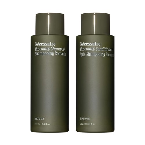 Nécessaire Rosemary Hair Duo | Multi-Protein Strengthening Shampoo + Conditioner Set For Thinning Hair. For Women + Men. Good For All Hair Types/Textures. Free Of Sulfates. Color-Safe. 250 ml / 8.4 oz
