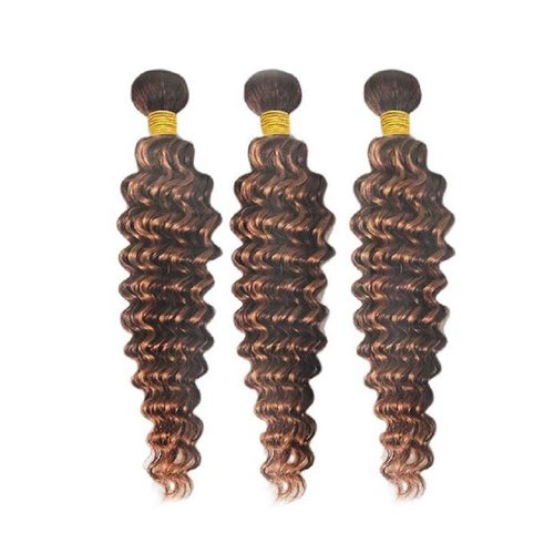 Habiliana Bundles Human Hair 22 24 26 Inch Deep Wave P4/30 Human Hair Bundles 11A Unprocessed Brazilian Virgin Quick Weave Hair Extensions for Black Women