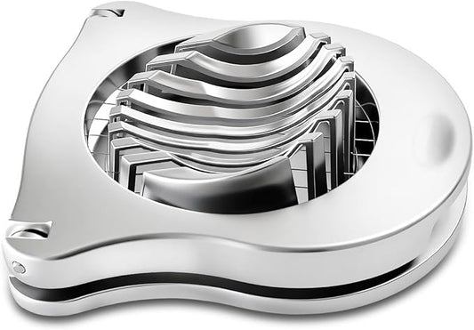 Egg Slicer with Zinc Alloy and Stainless Steel Wires, Hard Boiled Egg Cutter for Salads and Sandwiches