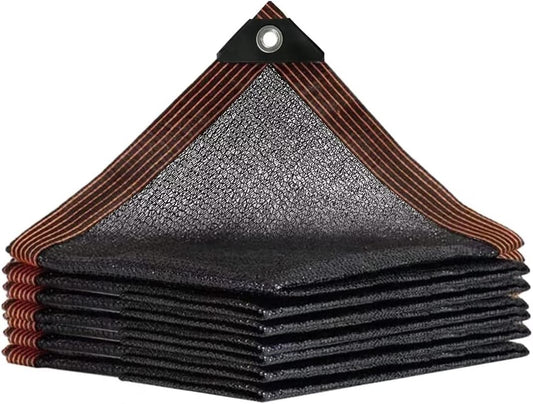 QLOFEI 40-50% Shade Cloth with Grommets, Sunblock Mesh Tarp Shade Neting Cover for Plant Greenhouse, Easier to Hang Shade Cloth for Patio Kennel Chicken Coop Lawn Pool Garden Shade Sail, 10x17 FT