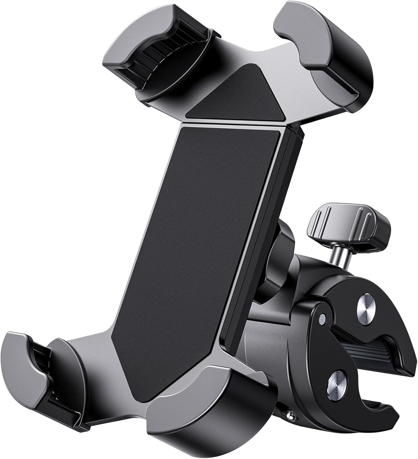 Universal Bike Phone Mount,Motorcycle Phone Holder-Sturdy and Secure,One-Hand Operation,360°Rotation,Security Lock,Compatible for All iPhone Series and Other 4.7"- 6.8"" Cellphone."