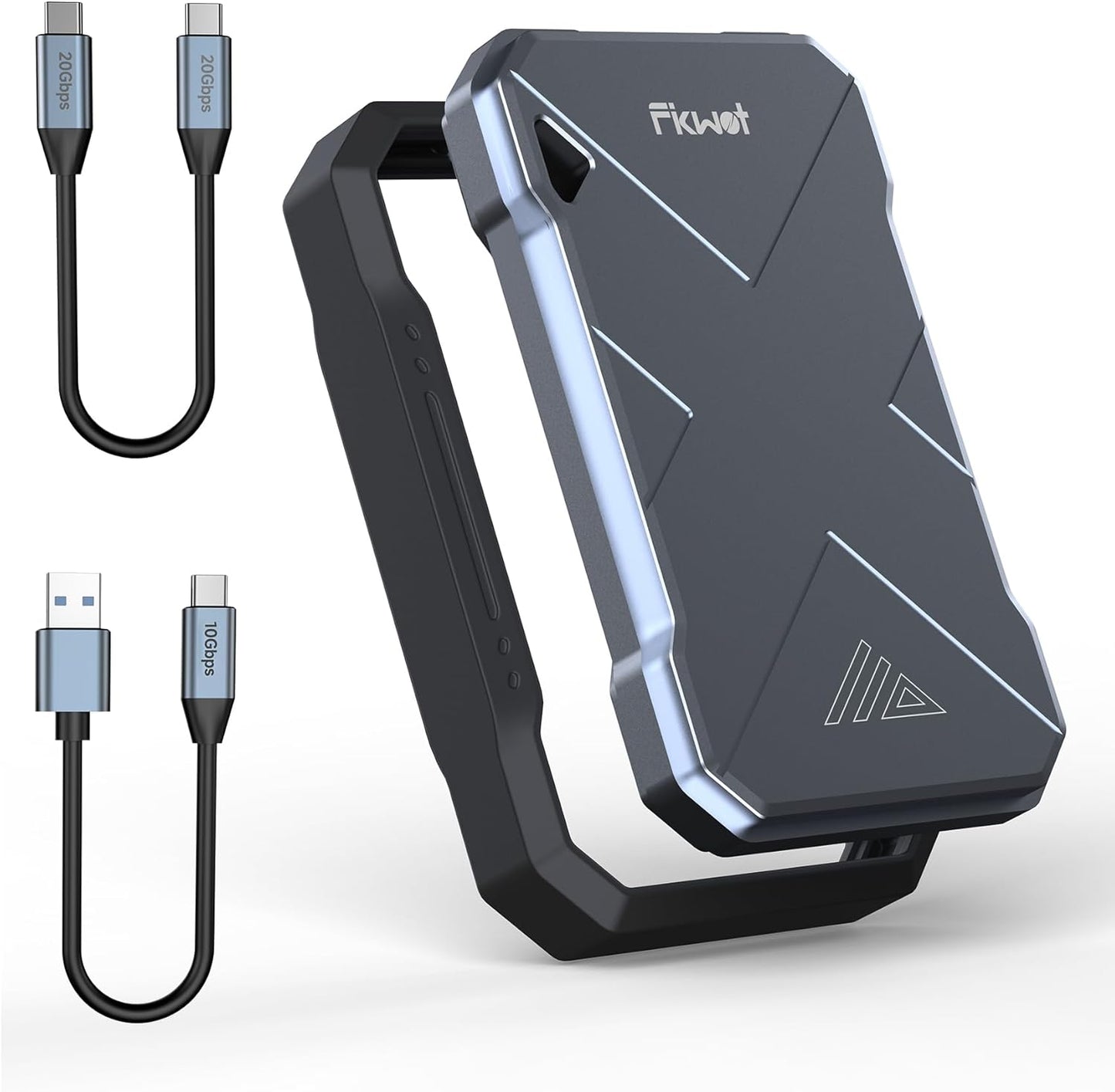 500GB Portable SSD, Up to 2050MB/s, USB 3.2 Gen2 USB-C, IP68 Water & Dust Resistant, Shockproof, External Solid State Drive for Smart TV, Cameras, iPhone 16/15, Windows, Mac and Other Devices (FP90)