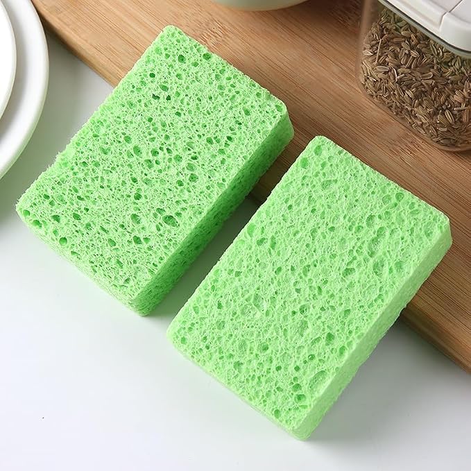 36 - Pack Non-Scratch Scrub Sponges - Sponges for Dishes and Washing Dishes, Cleaning Sponges for Kitchen Home and More（Green）