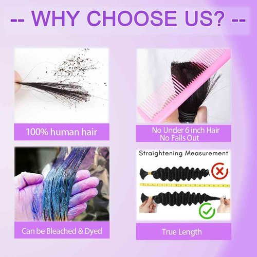 ZFY Human Braiding Hair 150g 22 Inch Deep Wave Bulk Human Hair for Braiding Boho Braids 100% Unprocessed Brazilian Virgin Human Hair Extensions No Weft 3 Bundle/Pack Dark Brown
