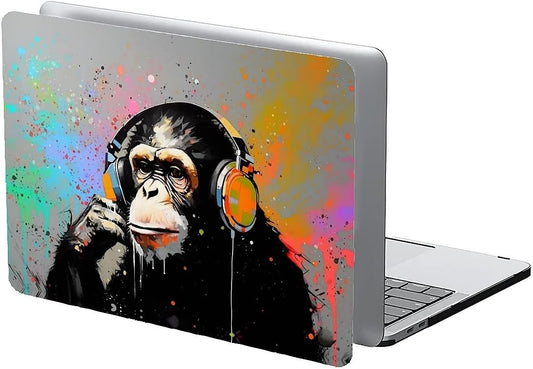 Compatible with MacBook Air 13.3 13.6 Inch Case 2022 2021 2020 2019 Plastic Hard Shell Case Cover,13.3 Air (A1932/A2179/A2337), Monkey