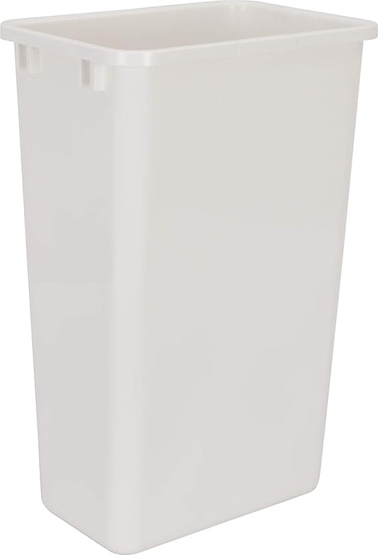 Hardware Resources CAN-50W Plastic Waste Container, White