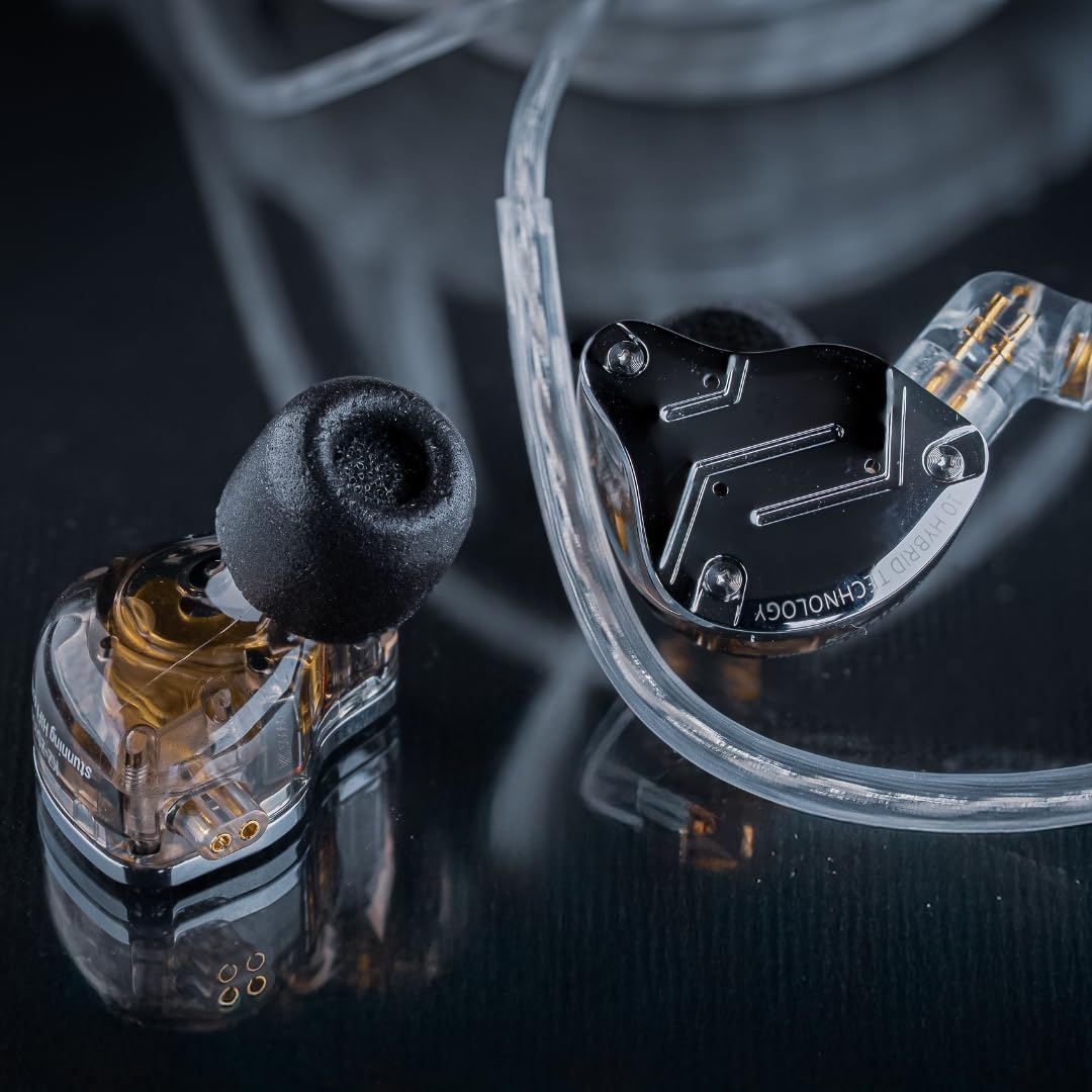 Comply 500 Core Series | Memory Foam Replacement IEM Ear Tips for KZ, Moondrop, FiiO Sennheiser & More | Superior Noise Isolation, Ultimate Comfort, Secure Fit | Oval, Black, Medium (3 Pairs)