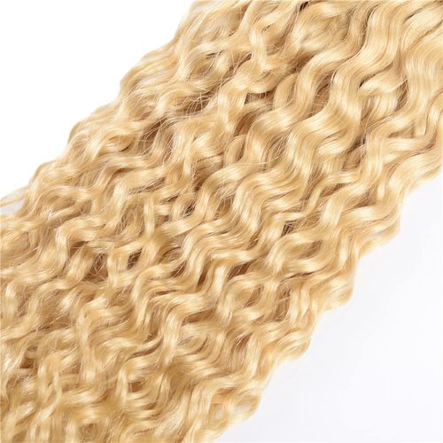 Freiuoke 613 Bundles Human Hair Blonde Water Wave Bundle Brazilian Virgin Hair 3 Bundles 20 22 24 Inch 613 Water Wave Hair Extensions