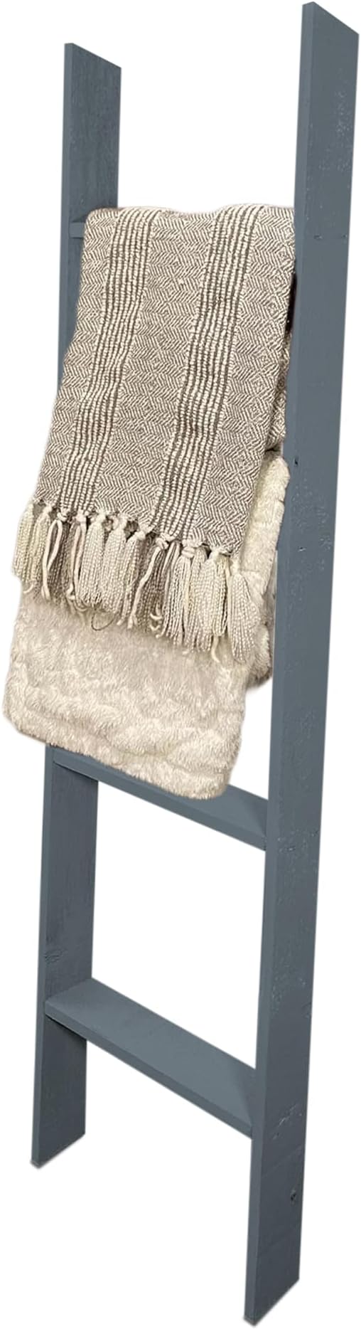 BARNWOODUSA Throw Blanket Ladder – Fully Assembled Reclaimed Wood – Rustic Decorative Ladder for Towels, Quilts, & More – Perfect Farmhouse Decor for Bathroom, Porch, or Living Room,4ft.