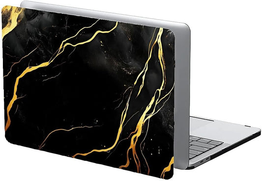 Compatible with MacBook Air 13.3 13.6 Inch Case 2022 2021 2020 2019 Plastic Hard Shell Case Cover,13.6 Air (A2681) M2 2022, Black Marble