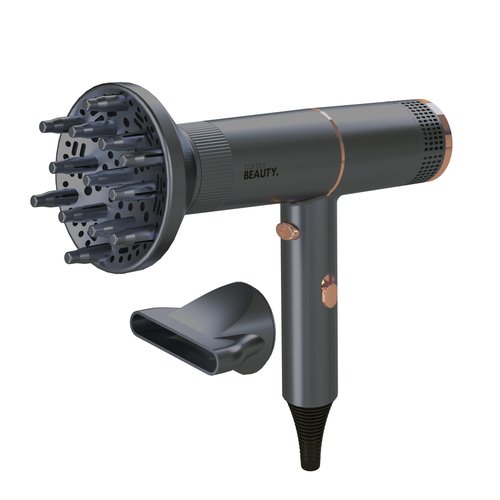 TurboBlade | Blue Ionic Technology for Pro Performance Drying - Gray