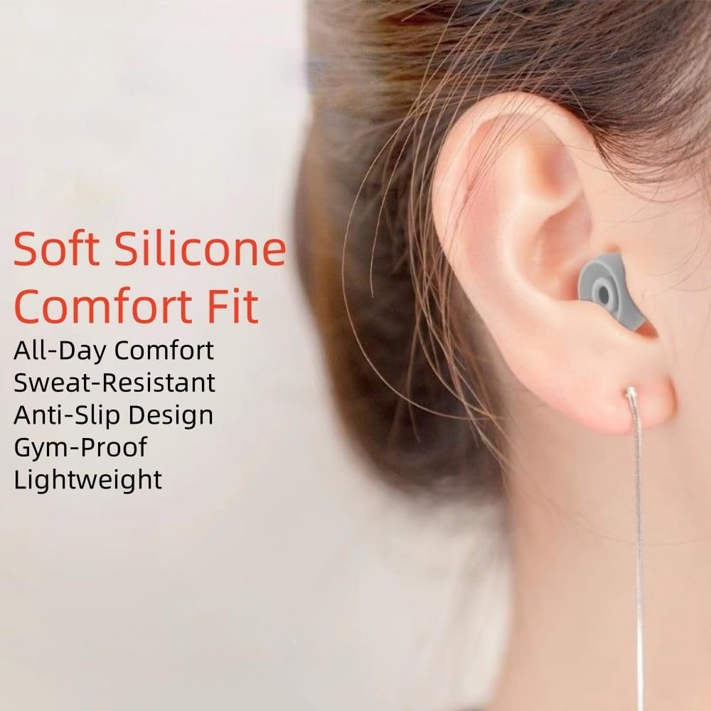 Replacement Ear Tips for Beats Urbeats2.0 Tour2.0 ibeats Beats x, Beats Flex Secure Fit for Powerbeats Pro Silicone Earbuds Washable Sweat-Resistant Noise Isolation 8 Pairs (Dark Grey)