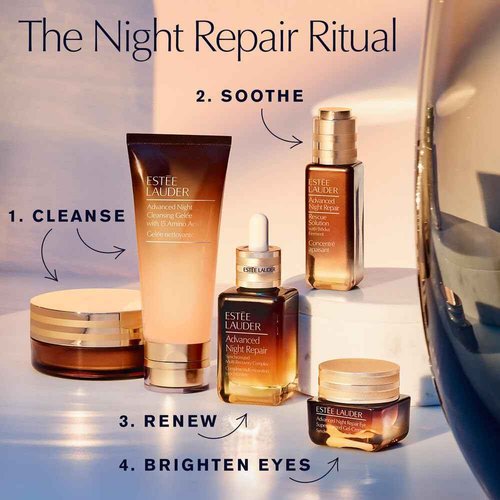 Estée Lauder Advanced Night Repair Eye Cream 3-Piece Travel Size Skincare Gift Set | Repair + Brighten + Hydrate | Includes Face Serum 0.23 Fl Oz + Eye Cream 0.5 Fl Oz + 0.17 Fl Oz