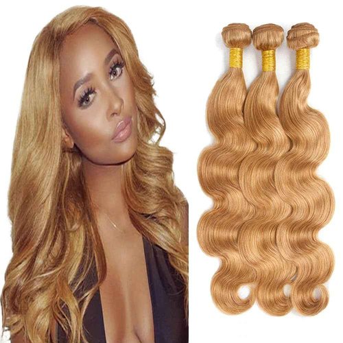 Condescension Human Hair Bundles 24 26 28 Inch Brown 27 Body Wave Bundles Human Hair Unprocessed Brazilian Virgin Quick Weave Hair for Black Women