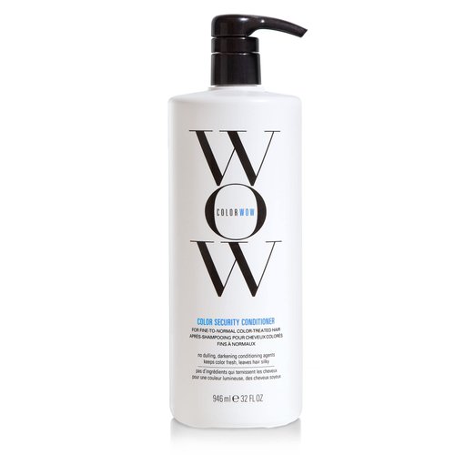 COLOR WOW Color Security Conditioner for Fine to Normal Hair, 32 fl oz – Weightless hydration for fine, thin, fragile hair, Nourishes + adds shine with Argan Oil, Color safe, Heat protection
