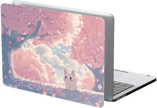 Compatible with MacBook Air 13.3 13.6 Inch Case 2022 2021 2020 2019 Plastic Hard Shell Case Cover,13.6 Air (A2681) M2 2022, Cute Cat