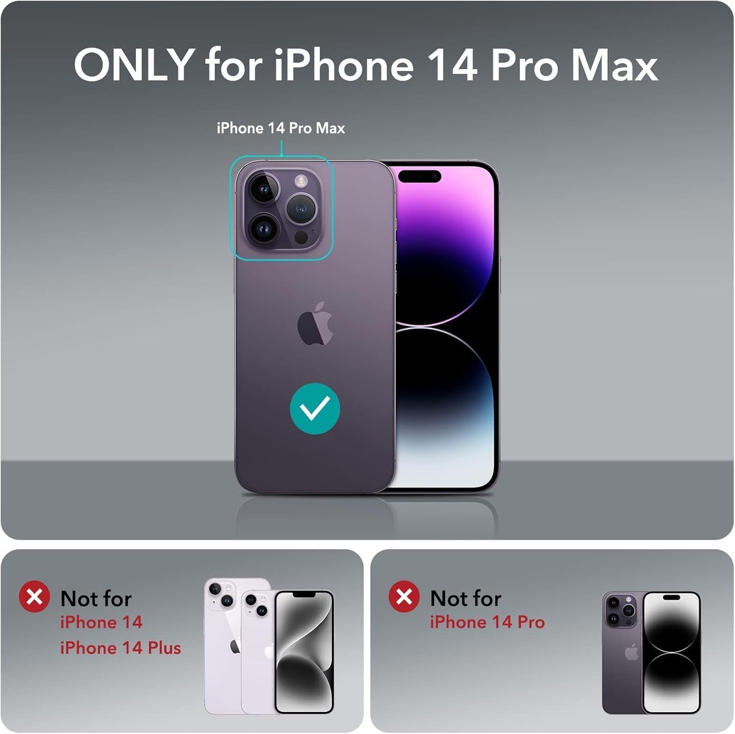 Compatible with iPhone 14 Pro Max Wallet Phone Case-PU Leather Magnetic Flip Cover with Credit Card Slots,Zipper Pocket & Detachable Wrist Strap,Shockproof Design,for Women and Men-Claret
