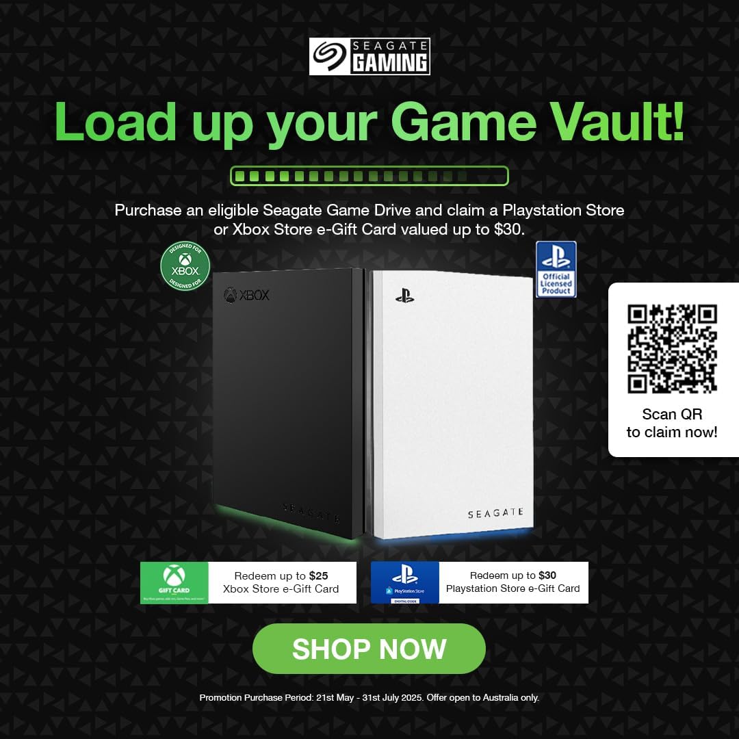 Seagate Game Drive for Xbox 2TB External Hard Drive Portable HDD - USB 3.2 Gen 1, Black with built-in green LED bar , Xbox Certified, 3 year Rescue Services (STKX2000400)