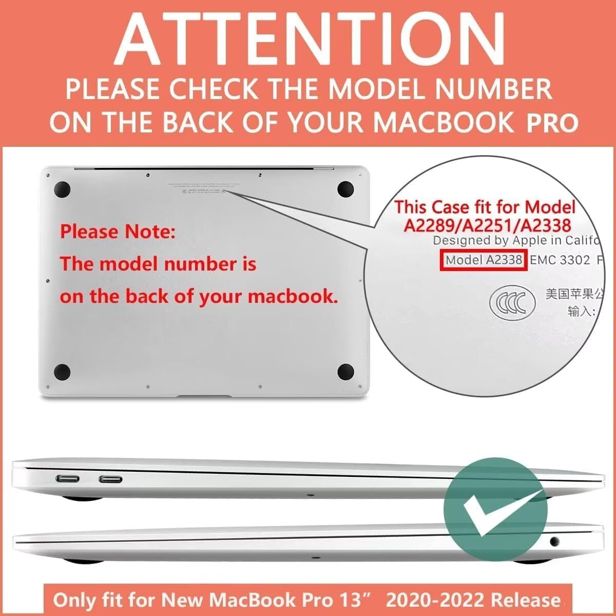 CISSOOK Compatible with MacBook Pro 13 inch Case 2023 2022 2021 2020 Release M2 M1 Chip A2338 A2251 A2289 Model with Touch Bar, Protective Plastic Hard Shell Case Cover for Pro 13", Dolphin&Sea