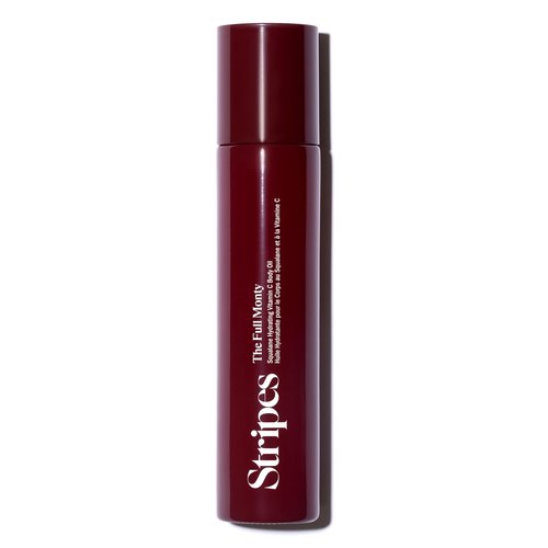 STRIPES Beauty Naomi Watts The Full Monty Post Shower Body Oil Brightens Hydrates With Squalane Vitamin C Improves Skin Softness Elasticity Dry Skin 3.7 Fl Oz
