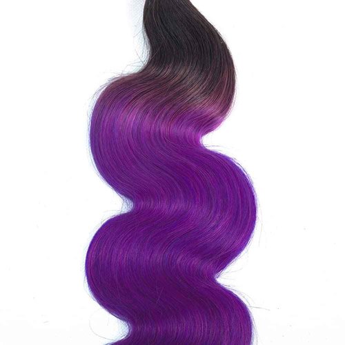 Habiliana Bundles Human Hair 22 24 26 Inch Body Wave T1B Purple Human Hair Bundles 11A Unprocessed Brazilian Virgin Quick Weave Hair Extensions for Black Women