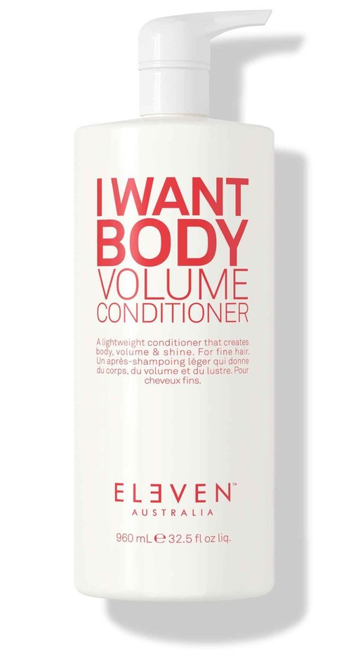 ELEVEN AUSTRALIA I Want Body Volume Hair Conditioner for Women & Men - Volumizing Conditioner for Fine Thin Hair, Adds Body, Lift, & Fullness, Nourishes & Hydrates, Sulfate Free - 32.5 fl oz