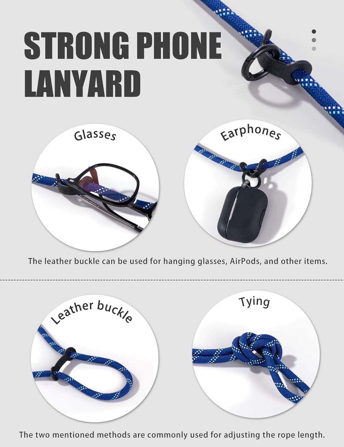 project-cb Phone Lanyard×1,Phone Tether Tab×2, Crossbody Cell Phone Lanyard,Rope Lanyard,Universal Adjustable Phone Strap(Green)